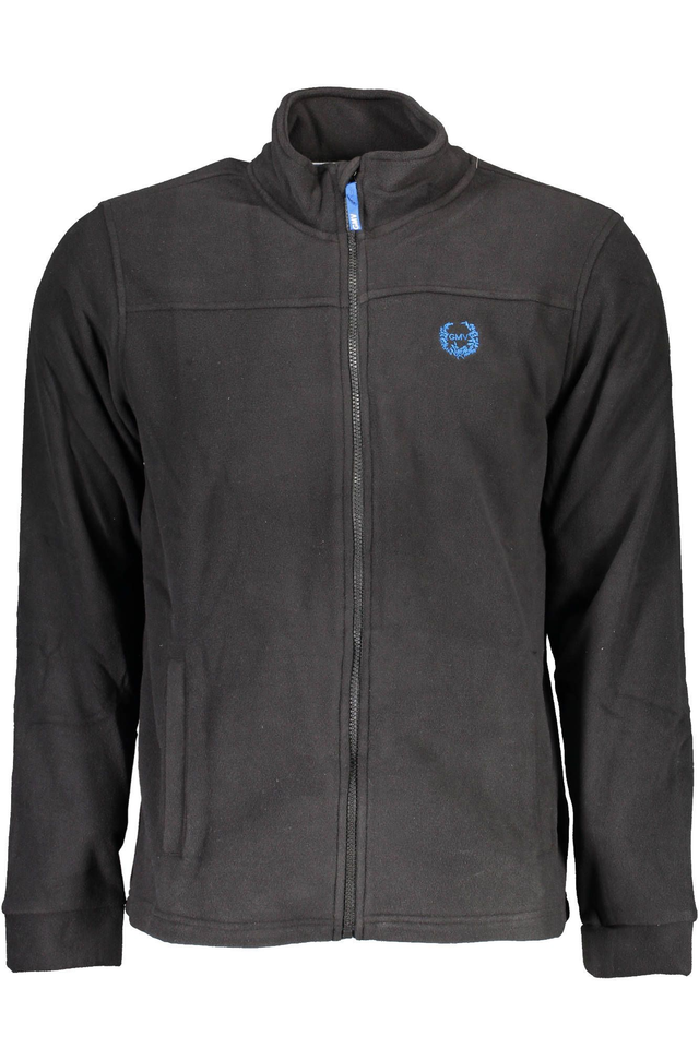 GIAN MARCO VENTURI FELPA CON ZIP UOMO NERO