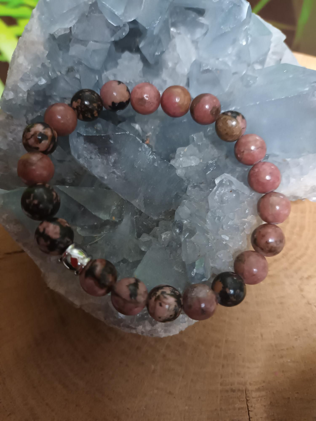 Bracelet en rhodonite