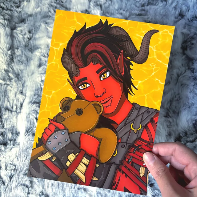 Karlach Baldur's Gate 3 A5 Portrait Print