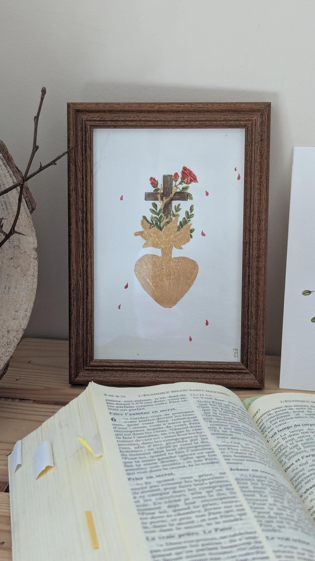 Ex-voto dimanche des Rameaux encadré 