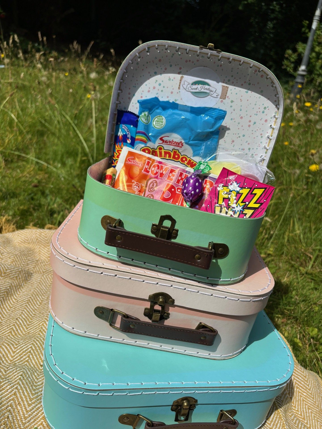 Pastel Green Suitcase Small