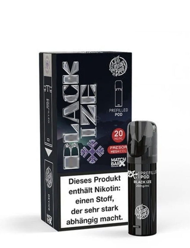 187 Strassenbande Prefilled Pod – Black Ize | 20 mg