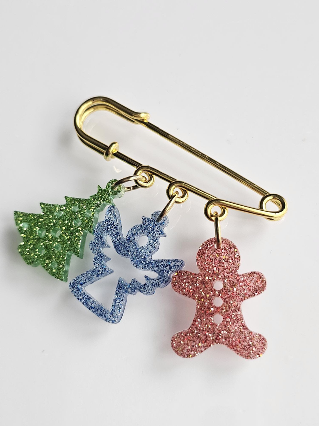 BRELOQUE NOEL VERT BLEU ROUGE