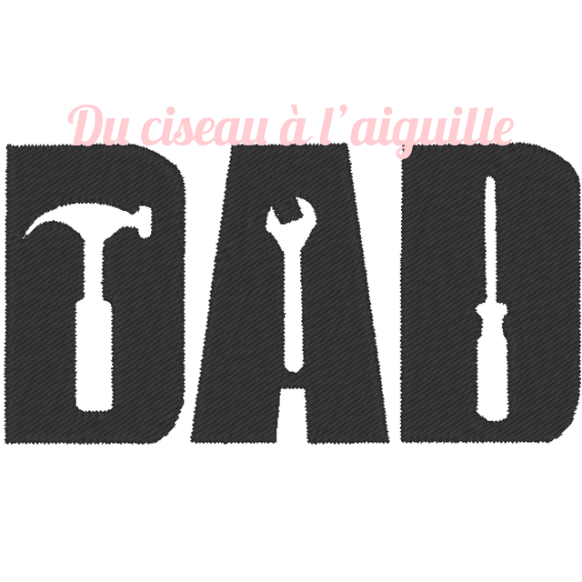 fichier broderie DAD - Cadre 10x10 / 12 Formats