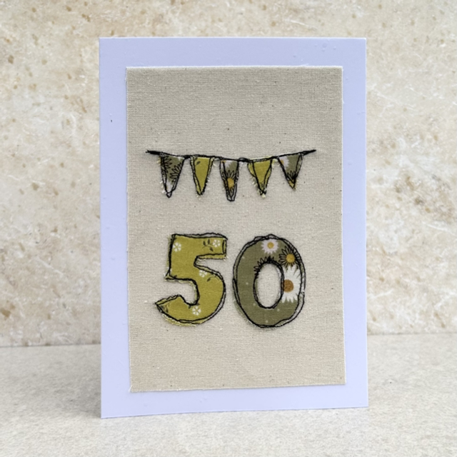 Free motion embroidery and appliqué special year  (lemon and greens) 