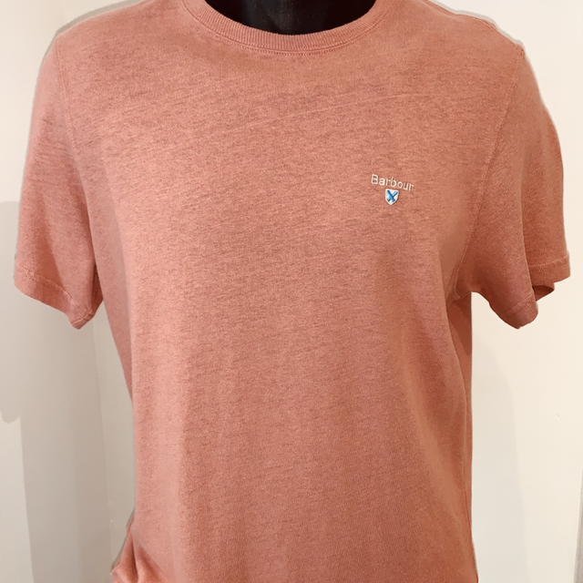T-shirt lin et coton Barbour