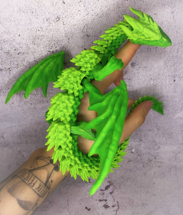 Fantasy Drak "Strážce příběhů" Světle zelený