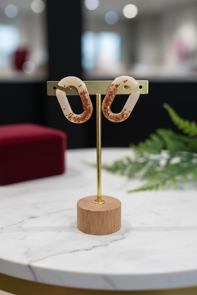 Boucles chaînes- Collection Minérale origine