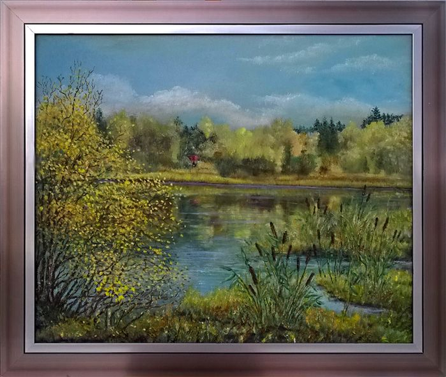 Metsälämpi rajanpinnassa 1. (50x61 cm)