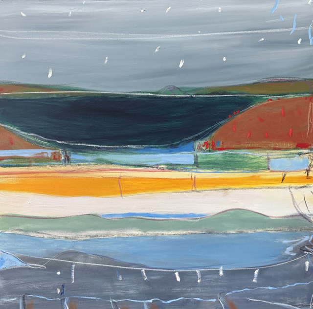 RN09 Tidal by Rory Nugent, 100x100cm Oil on Canvas