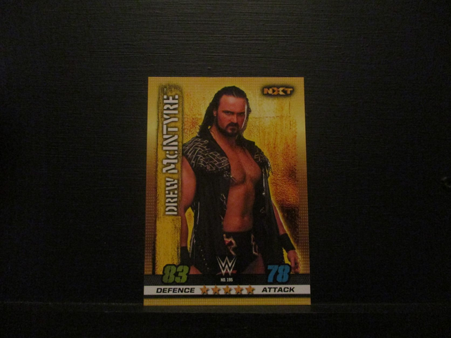 Drew McIntyre - NXT Slam Attax 10th Edition Original Trading Card #195