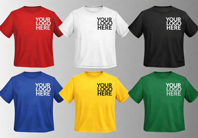 Customised T-shirts with your text and logo 