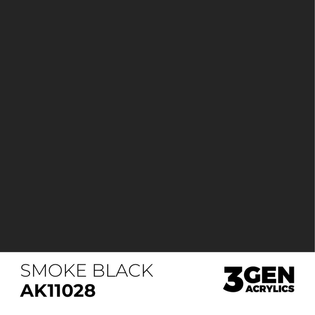 3rd Gen. Acrylics 28 Smoke Black