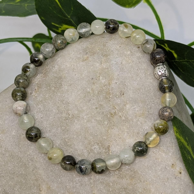 Bracelet &quot;Préhnite&quot; 6mm BR-040