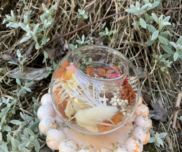 Bougeoir et socle jesmonite