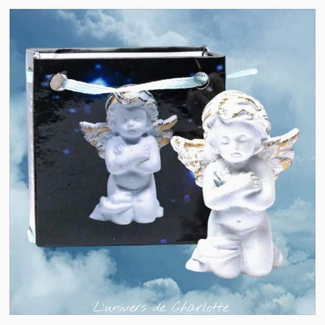 Statuette "Ange promesse du coeur"