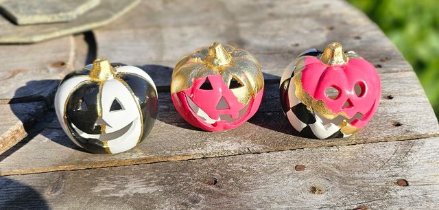 Set of 3 Ceramic Pumpkins