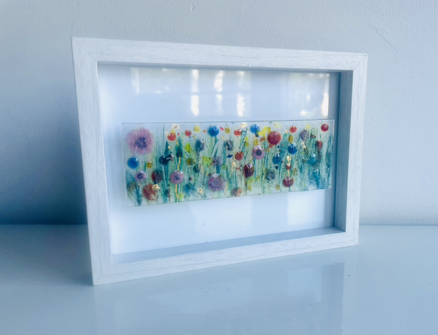 Bloem paneel - kleurig wilde bloemenveld