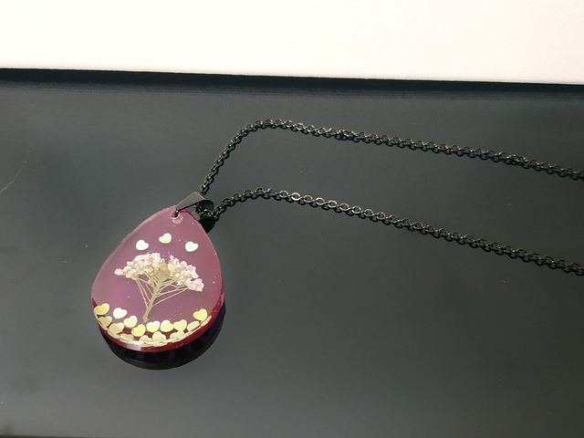 Collier Corbeille d'Argent aux petits cœurs