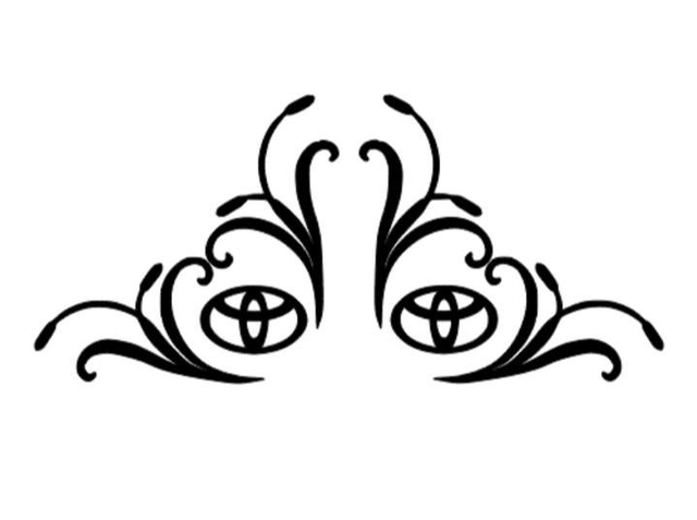 Toyota corner swirls - PAIR