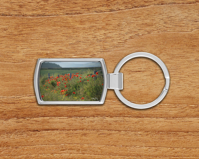 "Poppies at High Bradfield" Keyring  
