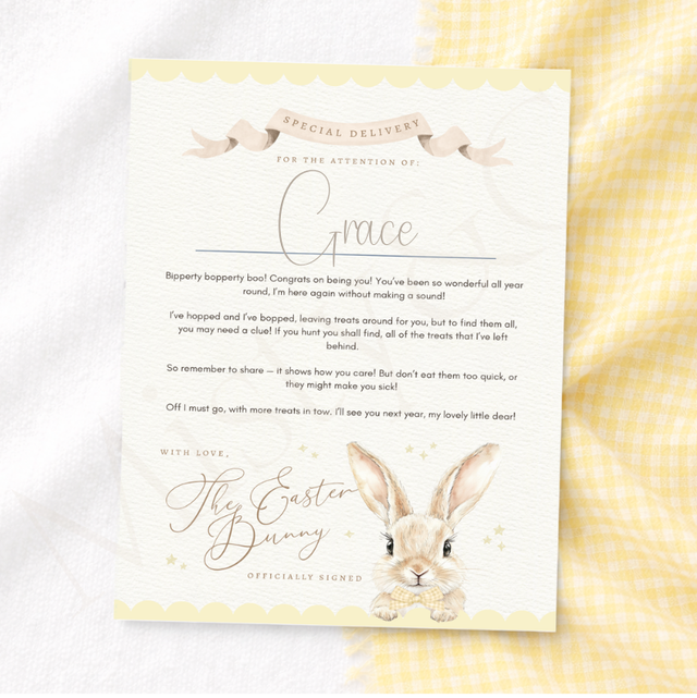 Easter Bunny Letter