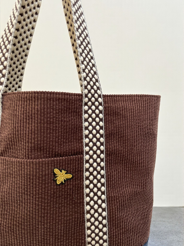 Cabas Essentiel - Velours Brun