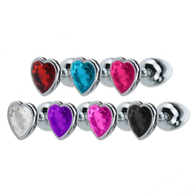 Plug Anal Médio Formato de Coração 
