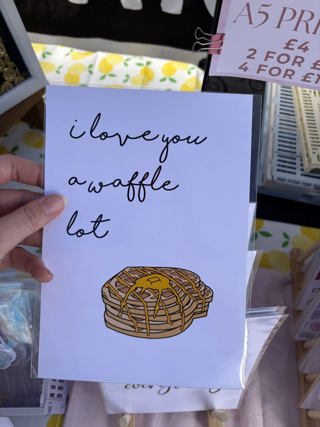 I Love You a Waffle Lot | Waffle Stack | Wall Art