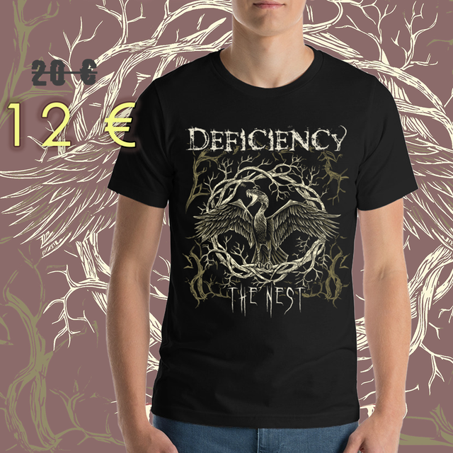T-SHIRT DEFICIENCY "The Nest" - BLACK