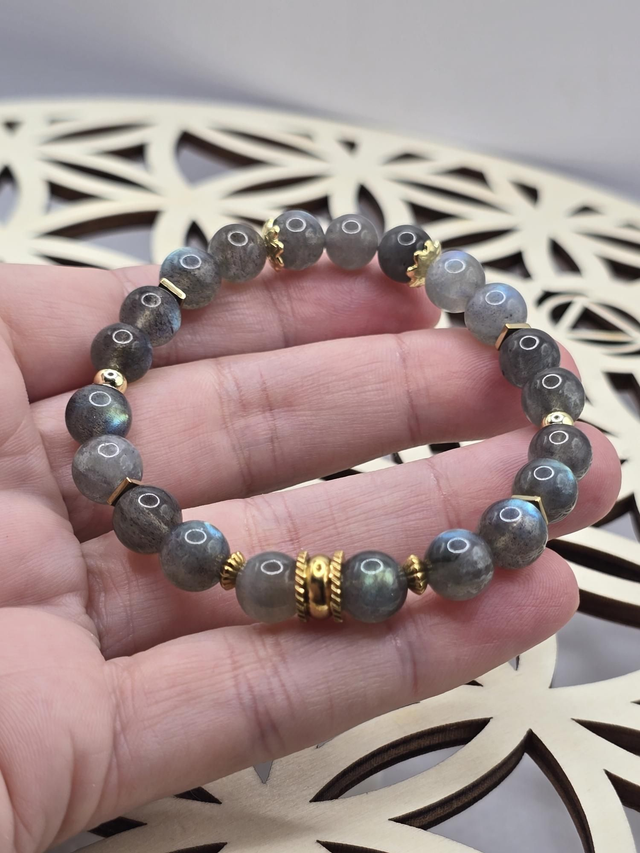 Bracelet Labradorite 0,8 cm