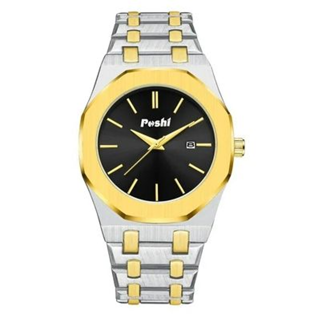 Montre à quartz octogonale étanche date