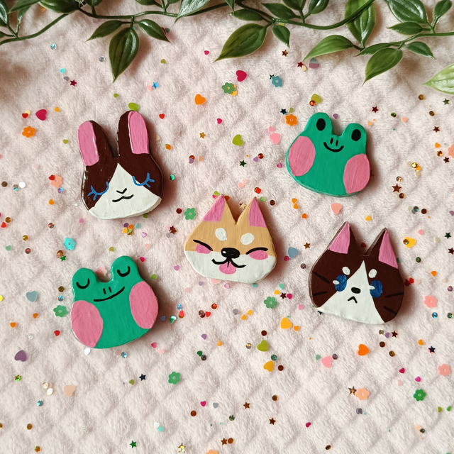 Cute clay pins