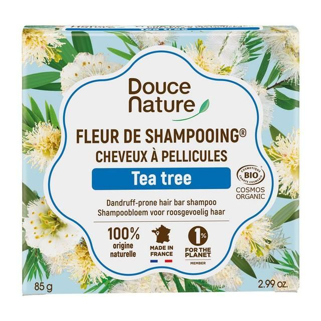 Fleur de Shampoing Tea Tree anti pelliculaire sec 85g Solide | Douce Nature 