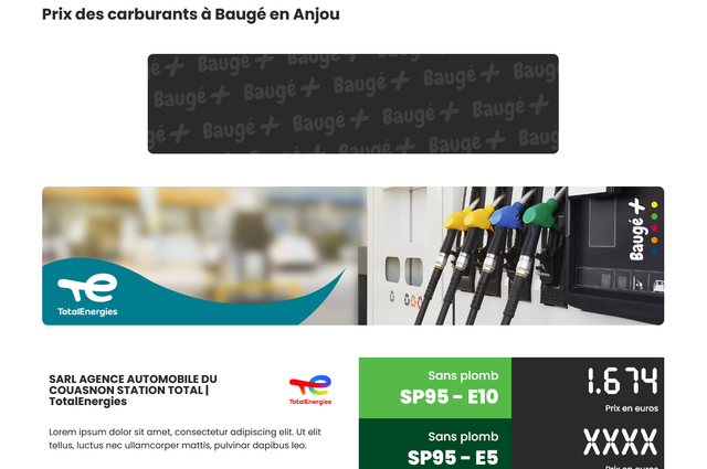 Bannière publicitaire [Haut de page carburant]