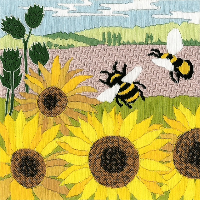 Silken Scenes - Sunflower Fields (Long Stitch) - Bothy Threads