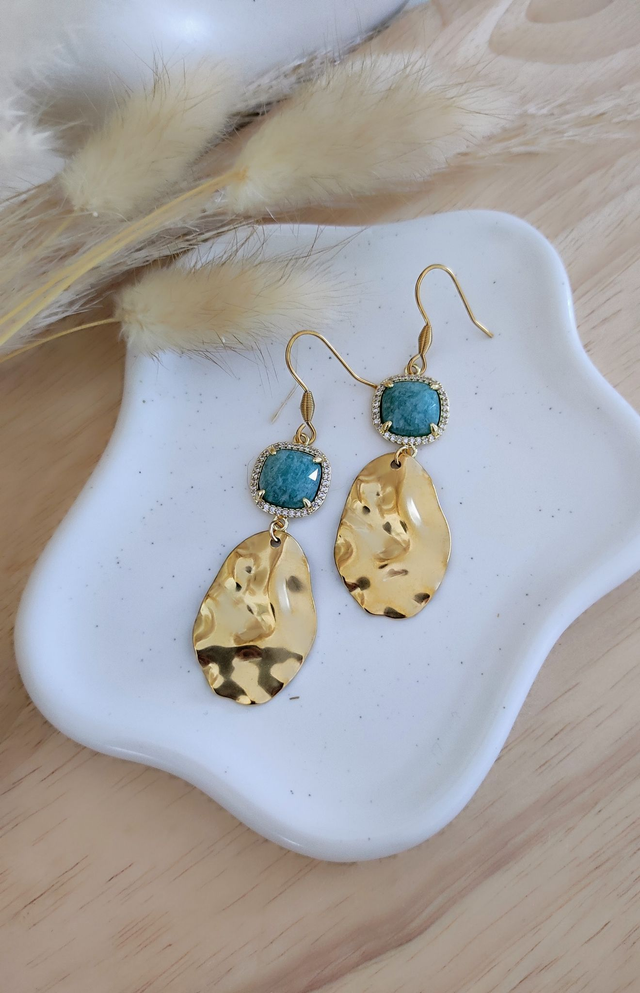 Boucles d'oreilles "Éclat" Amazonite