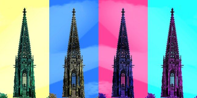 St. Lamberti als Pop-Art