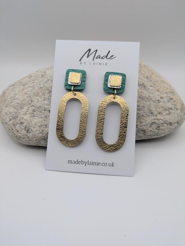 Oval Loop Drop Earrings (1)