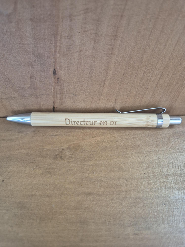 Stylo " Directeur en or"