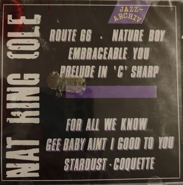  Nat King Cole ‎– Jazz-Archiv Audio CD