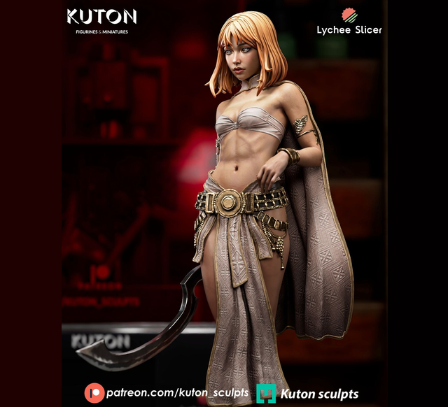 STATUE BRUNHILD série heroic fantasy