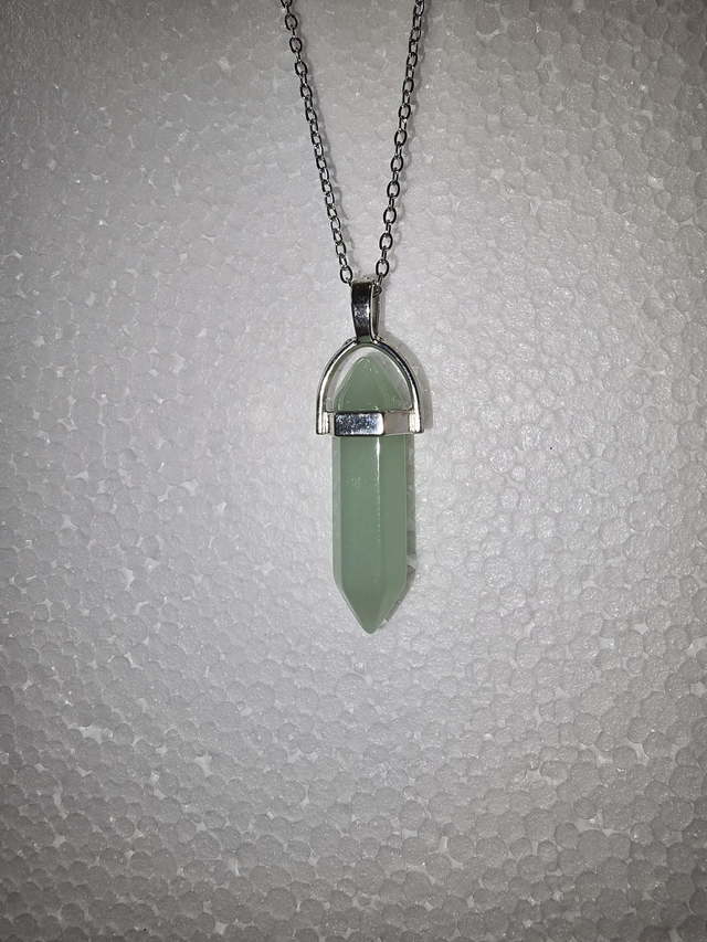 Aventurine Stainless Steel Necklace 