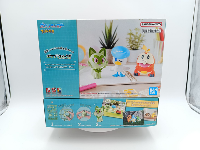 Pokémon Plastic Model Kit Collection Sprigatito, Quaxly &amp; Fuecoco Snap Together Model Kit Bandai Spirits, Japan Import