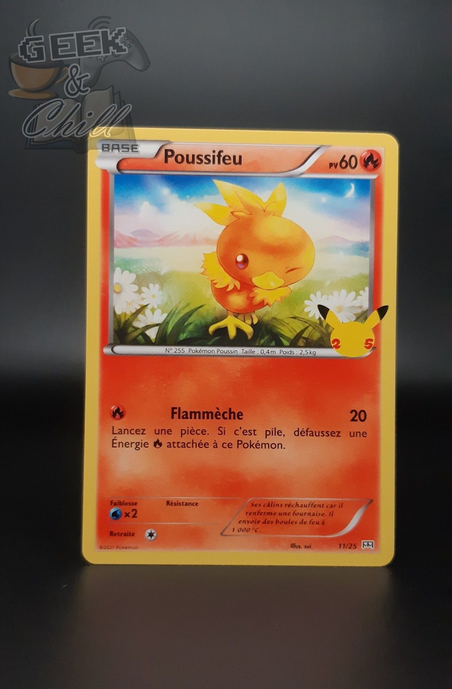 Carte Pokémon - 25th Anniversaire - Promo McDo 2021 - Poussifeu