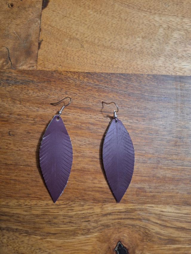 Boucles d'oreilles plumes 