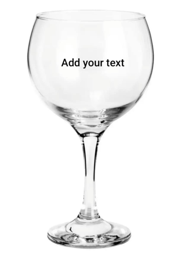 Personalised Gin Glass