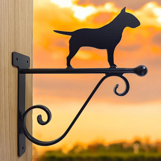 Bull Terrier Hanging Basket Bracket