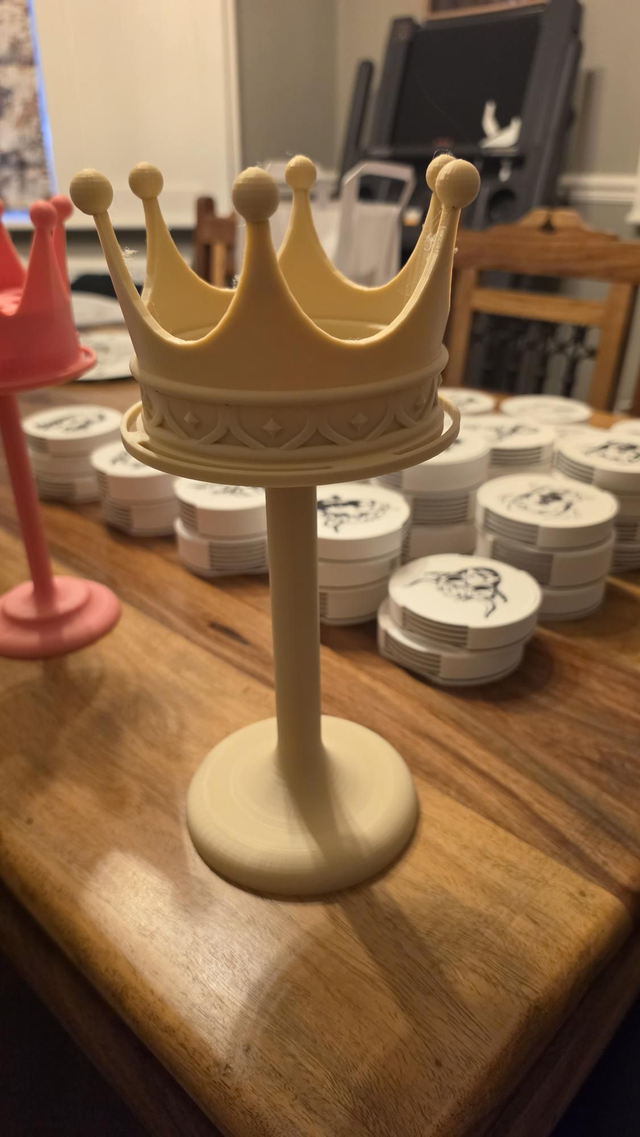 P Louise Inspired Lip Balm & Makeup Rotating Crown Holder
