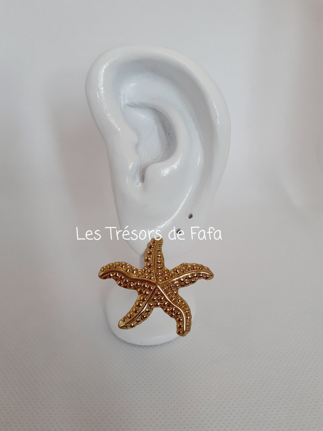 Boucles d'oreilles étoile de mer 